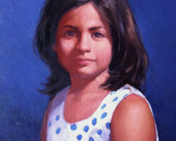 Big Sister, 16 X 20, oil portrait