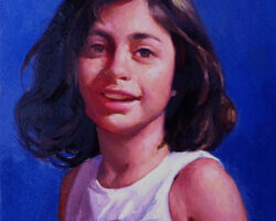 Little Sister, 16 X 20, oil portrait